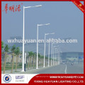 Q235,Q345,SS400,GR50,S235 steel outdoor lamp post and street lighting pole with single arm and double arm